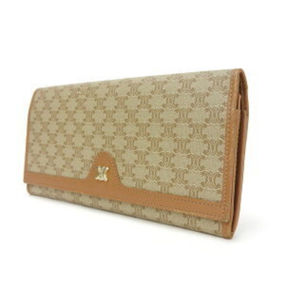 Celine Wallet long macadam bifold beige leather - Picture 1 of 9